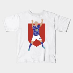 Takuma Asano, Japan vs Germany Collage Kids T-Shirt